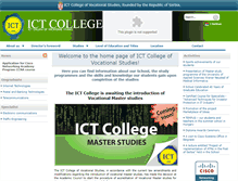 Tablet Screenshot of en.ict.edu.rs